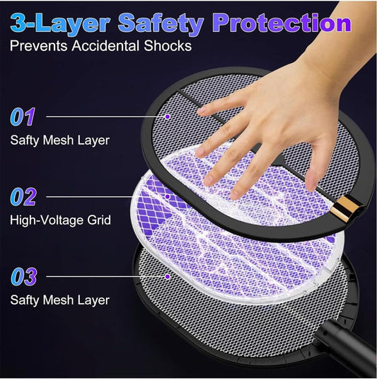 Clopal Mosquito Racket with Rechargeable