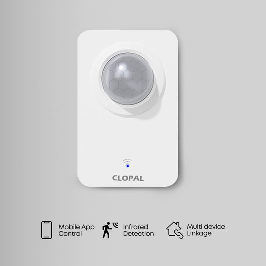 Clopal WiFi PIR Motion Sensor – Wireless Human Body Movement Infrared Detector – Smart Life Home – Security Alarm System