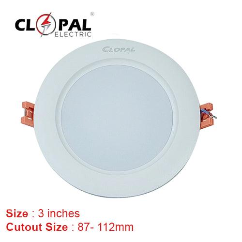 Clopal Led Light 10 watts SMD Downlight Round Light V-220 - Warm