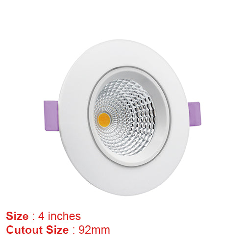 CLOPAL COB 1, 3, 5, & 10W LED SMD ROUND SPOT LIGHT 220V - Natural & Warm