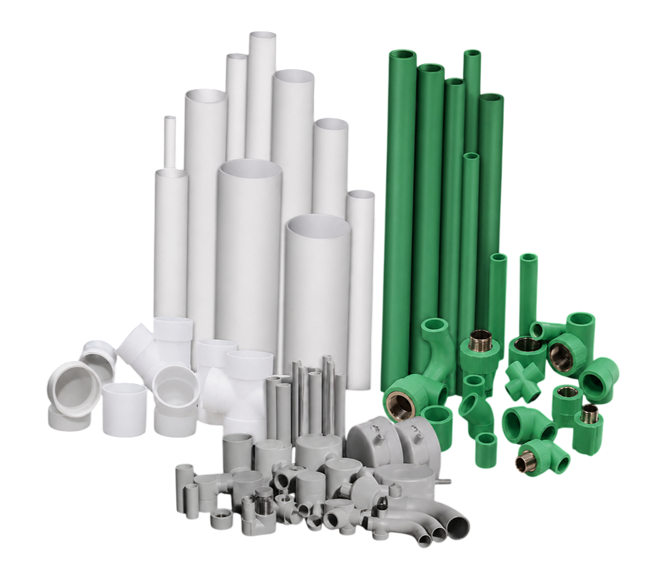 PVC pipes and fittings