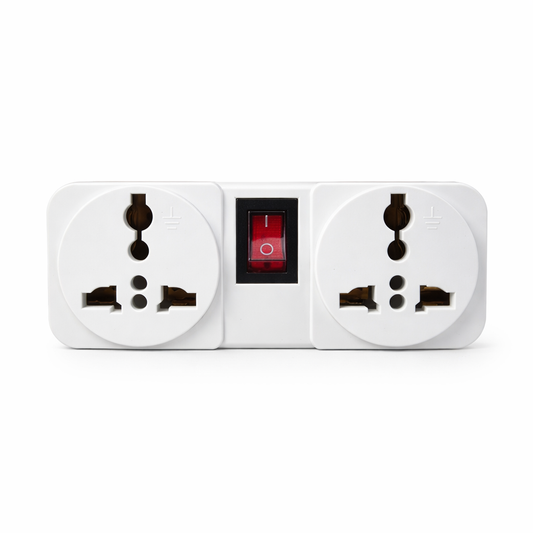 Multi Function Travel Adapter 220v EU Plug Type 3 in one with ON/OFF Switch