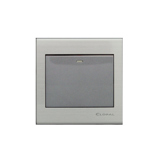 Clopal Elegant Grey Series 1-Gang Switch Superior Quality