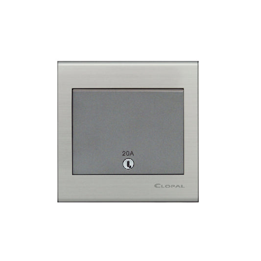 Clopal Elegant Grey Series 25A Double Pole Switch Superior Quality