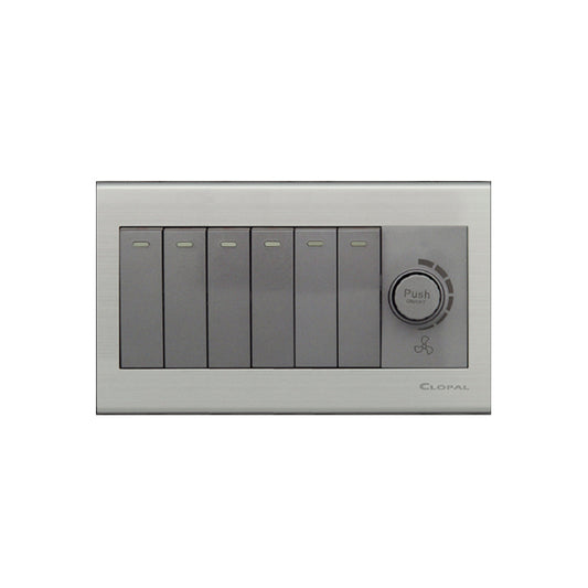 Clopal Elegant Grey Series 6 + 1 Dimmer Superior Quality