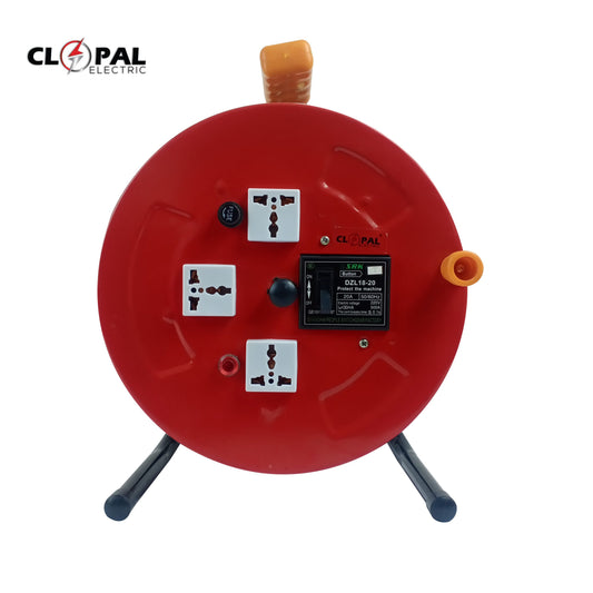 Clopal Heavy Duty 40 Yards 2 Core Extension Reel with Earth Leakage Breaker - 3500 Watt