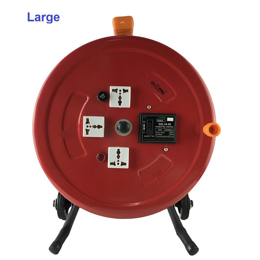 Clopal Empty Cable Reel Trolley – 3500W Capacity | Heavy-Duty Portable Power Distribution Drum - Small, Medium & Large