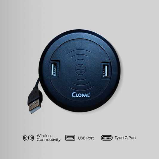 Fast Wireless Charger Desktop Embedded 5W 10W 7.5W Quick Charger Built-in cariabatter Type A Double Induction