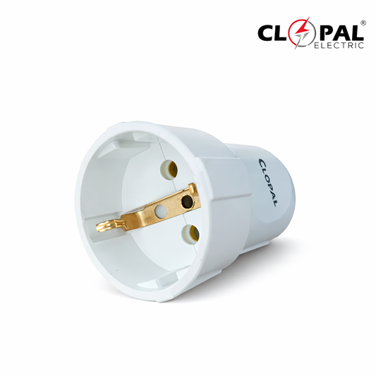Clopal Male & Female Electrical Plug Adapter French Standard Socket