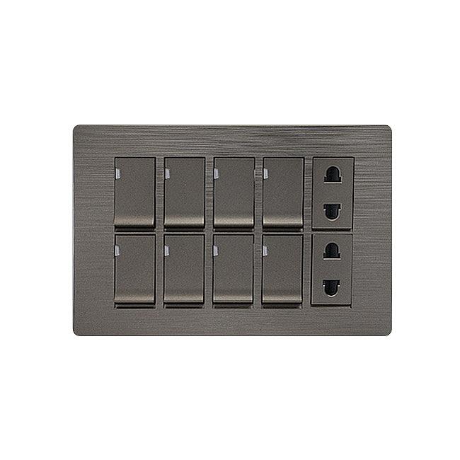 Clopal Flatty Series 8 switch + 2 socket Superior Quality – Clopal Online