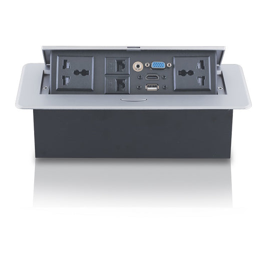 Technology Box, Conference Table Connectivity Hydraulic Pop Up Box Power Center