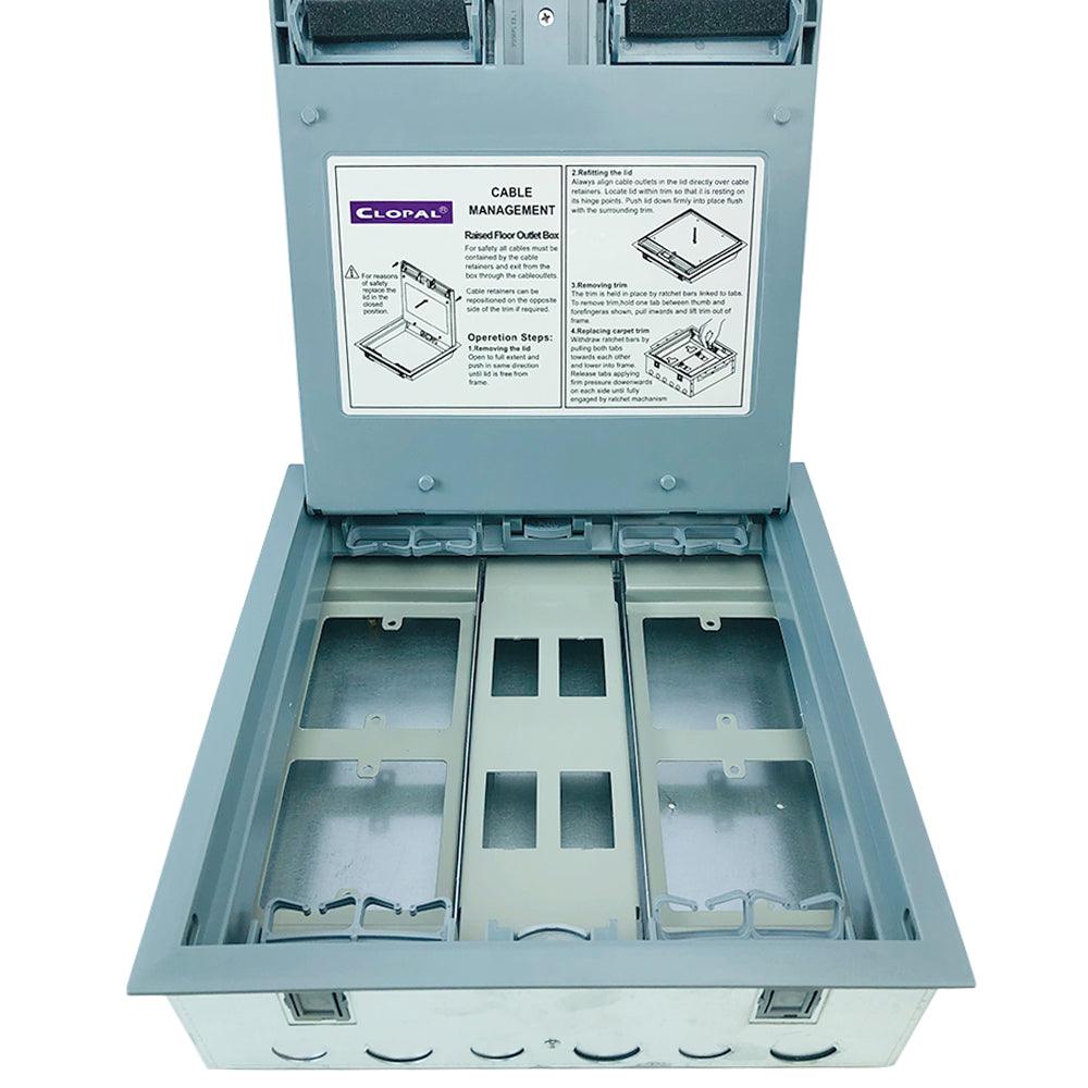 Electrical Floor Box Metal Base High Standard Inside 4 Holes | Clopal ...