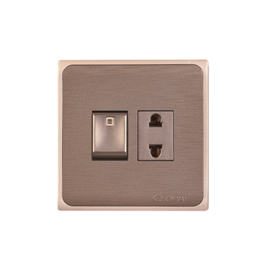 Clopal Focus Series 1 switch + 1 socket Superior Quality