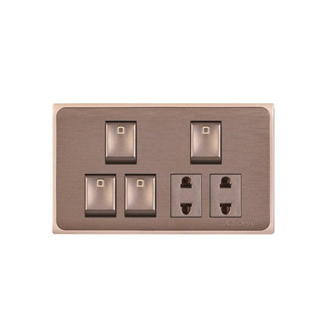 Clopal Focus Series 4 switch + 2 socket Superior Quality – Clopal Online
