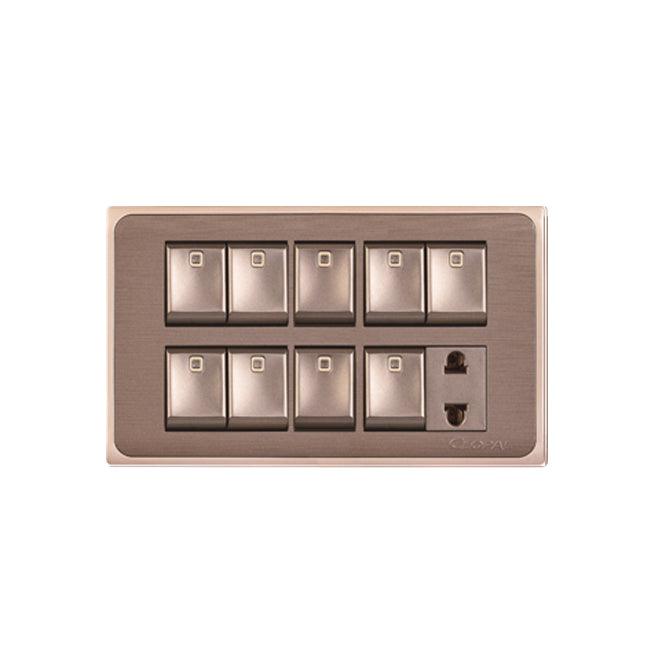 Clopal Focus Series 9 switch + 1 socket Superior Quality – Clopal Online