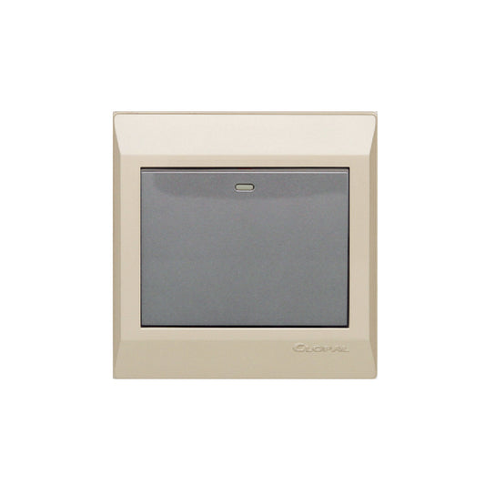 Clopal Golden Metalic Series 1-Gang Switch Superior Quality