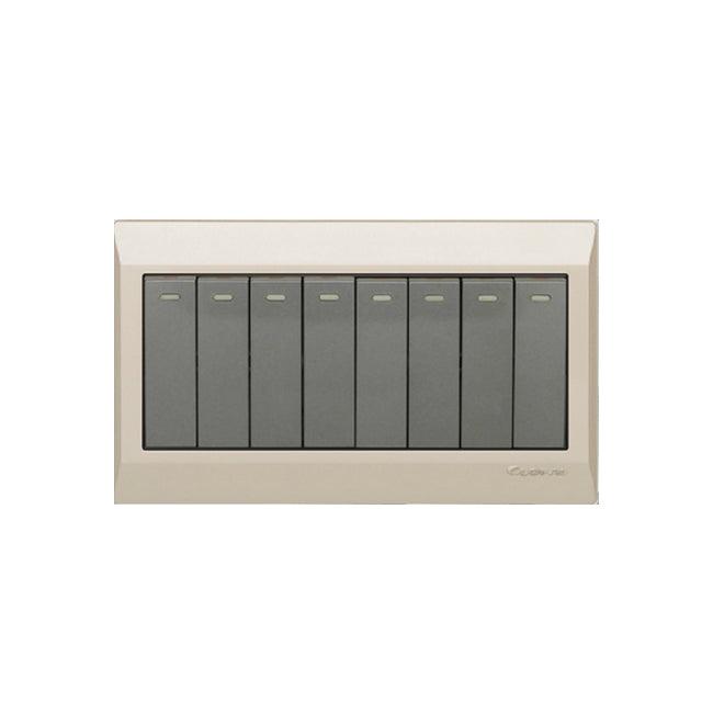 Clopal Golden Metalic Series 8-Gang Switch Superior Quality – Clopal Online