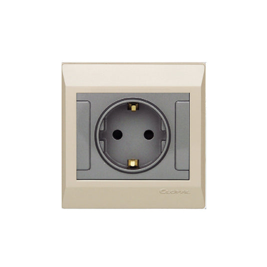 Clopal Golden Metalic Series Euro Socket Superior Quality