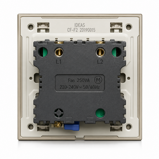 Clopal Golden Metalic Series Push Big Fan Dimmer Superior Quality