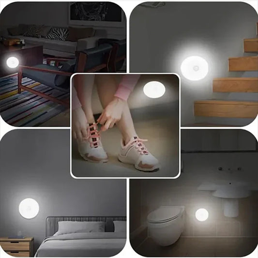 Motion Sensor Light for Home with USB Charging Self Adhesive LED Magnetic Motion Activated Light Motion Sensor Rechargeable Light for Wardrobe Bedroom Stairs