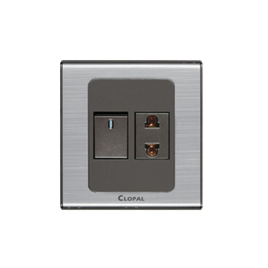 Clopal Inspire Series 1 switch + 1 socket Superior Quality