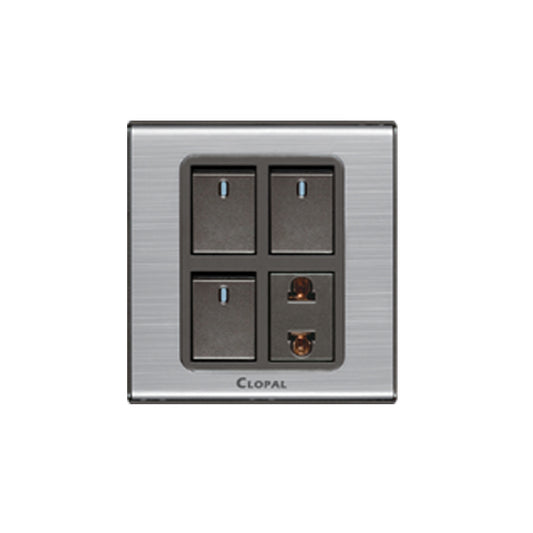 Clopal Inspire Series 3  switch + 1 socket Superior Quality