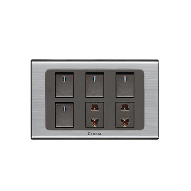 Clopal Inspire Series 4 switch + 2 socket Superior Quality – Clopal Online