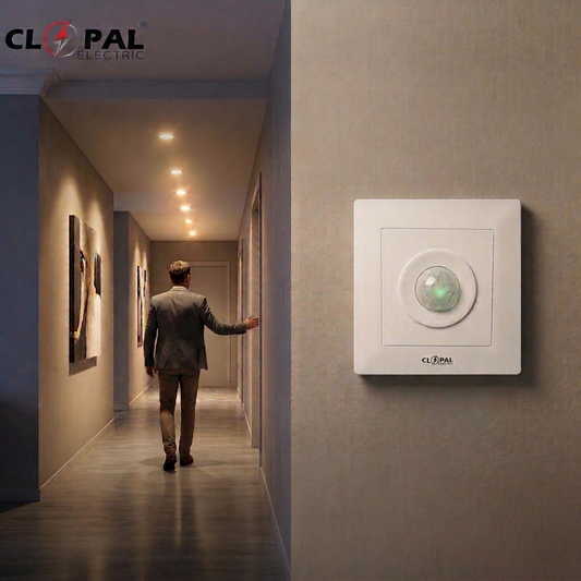 Clopal Motion Sensor Indoor Lighting PIR Occupancy Sensor Switch Wall Mounting Auto on/Off Lights