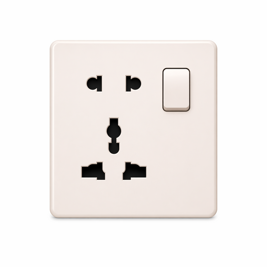 Clopal Pearl Series Light Plug Sw + Extra Soc Superior Quality