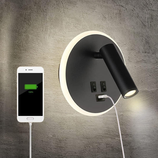 Clopal Mounted 3W USB and Type C Charging LED Reading Light