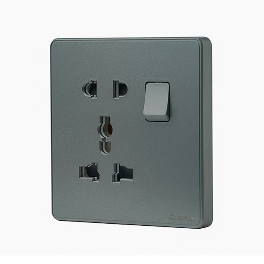 Clopal Platinium Series Light Plug Switch + Extra Socket Superior Quality