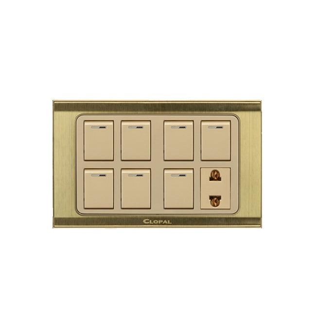 Clopal Prime Series 7 switch + 1 socket Superior Quality – Clopal Online