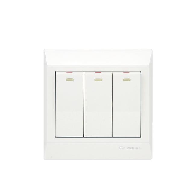 Clopal Pure White Series 3-Gang 2-Way Superior Quality – Clopal Online