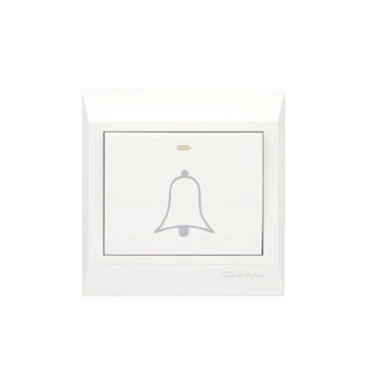 Clopal Pure White Series Bell Push Superior Quality