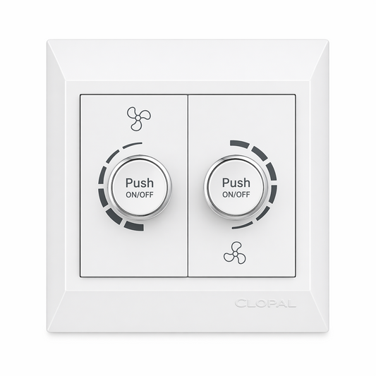 Clopal Pure White Series Double Dimmer Superior Quality