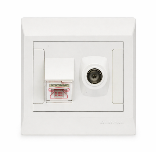 Clopal Pure White Series Telephone + TV Superior Quality