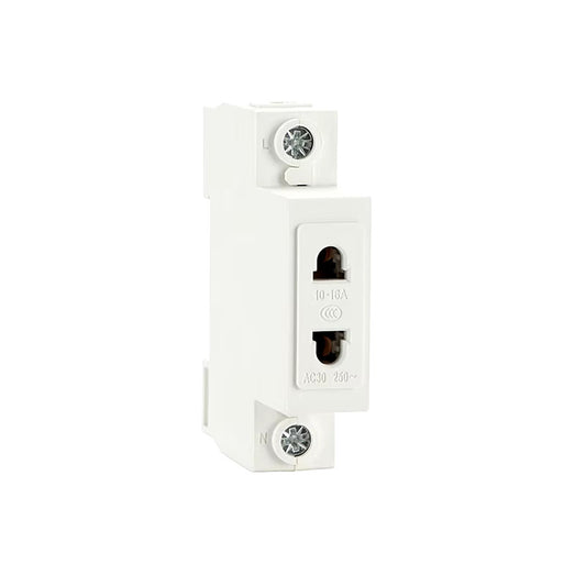 Clopal 2, 2Pin+E & 3Pin Cross Plug 10 & 16A 250V DIN Rail Mount Modular Socket