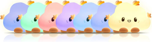 Clopal Soft Rechargeable Color Changing Cute Cloud Night Light for Kids Baby Lamp