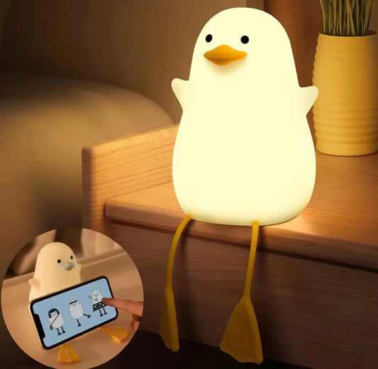 Clopal Cute Duck Rechargeable Night Light for Kids Bedroom