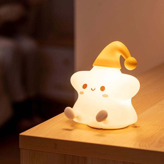 Clopal Soft Rechargeable Color Changing Cute Star Fish Night Light for Kids Baby Lamp