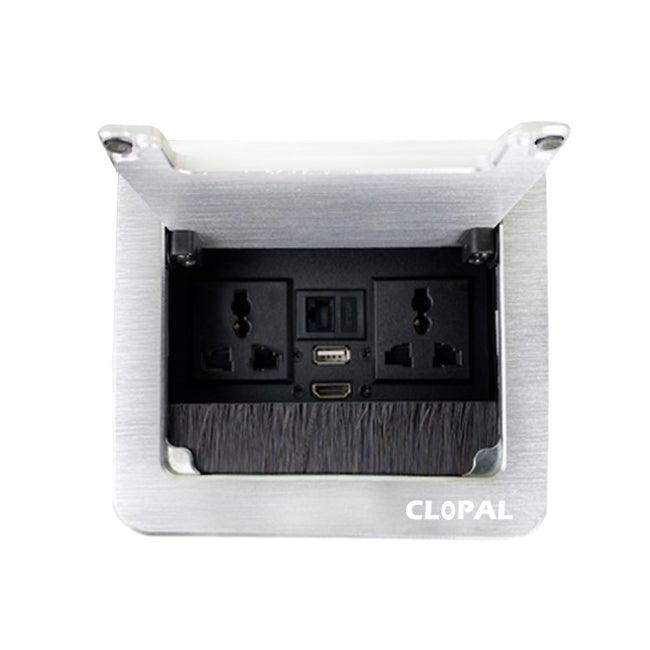 Tabletop Brush Flip Connectivity Box, Technology Box, Conference Table ...