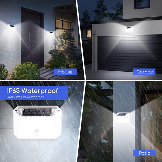 Clopal Solar Powered Motion Sensor Light with 3 Optional Modes IP 65 Waterproof 270° Wide Angle Wall Light