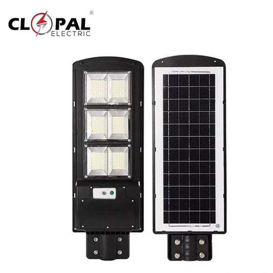 Clopal 120W LED Solar Street Light PIR Motion Sensor + Remote Control + Solar Charging