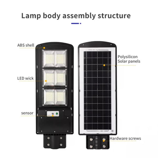 Clopal 120 & 200W LED Solar Street Light PIR Motion Sensor + Remote Controll + Solar Charging