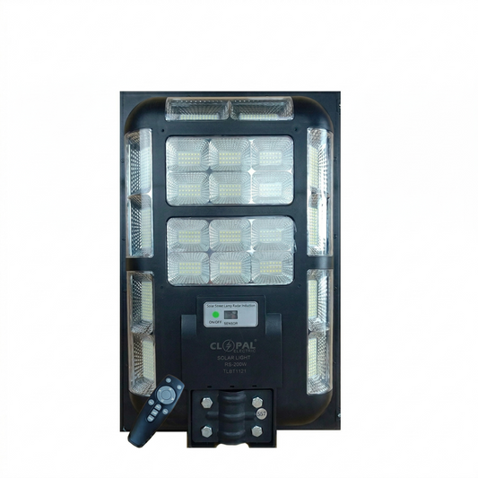 Clopal 200W LED Solar Street Light PIR Motion Sensor + Remote Controll + Solar Charging