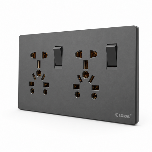 Clopal Space Series Double Light Plug Switch Superior Quality