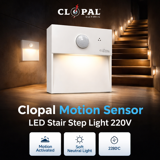Clopal Motion Sensor LED Stair Light Step Light Indoor / Outdoor Stair Step Light 220V