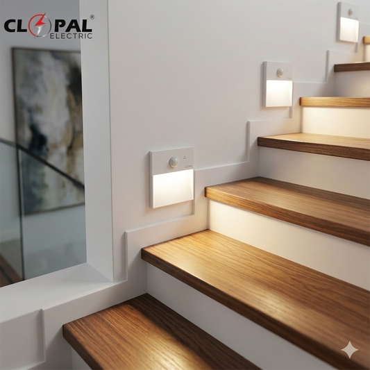 Clopal Motion Sensor LED Stair Light Step Light Indoor / Outdoor Stair Step Light 220V