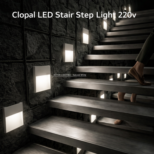 Clopal LED Stair Light Step Light Indoor / Outdoor Stair Step Light 220V