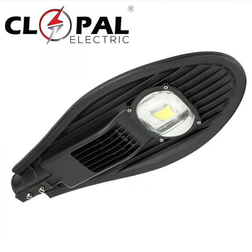 Clopal 50 & 100W High Output LED Street Lighting IP65 Waterproof Tempered Glass Roadway Lighting - Warm & White